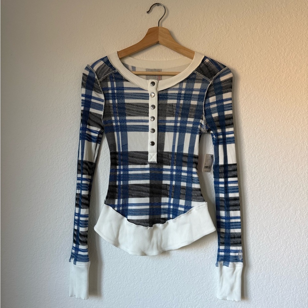 FP Movement Plaid Rally Printed Layer Top - Picture 2 of 12